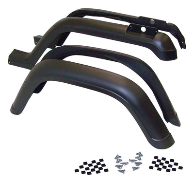 Crown Automotive Jeep Replacement 5AHK Fender Flare Kit; 4 Piece; Incl. Hardware; Crown Automotive Jeep Replacement 5AHK