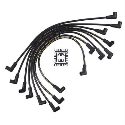 ACCEL 5055K 8mm HEI Corrected Cap Plug Wire Set Black ACCEL 5055K