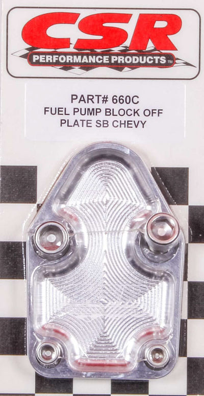 CSR Performance 660C SBC F/P Block-Off Plate - Clear CSR Performance 660C