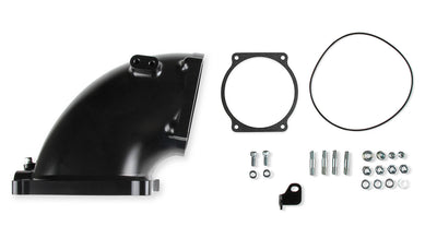 Holley EFI 300-253BK Billet Elbow Kit GM LS to 4500 - Black Holley EFI 300-253BK