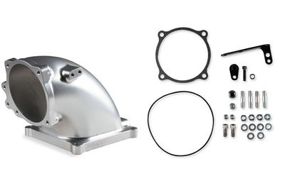 Holley EFI 300-254 Billet Elbow Kit Ford 5.0L to 4500 - Silver Holley EFI 300-254