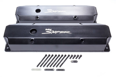 Holley 890006B Sniper Fabricated Valve Covers BBM Tall Holley 890006B