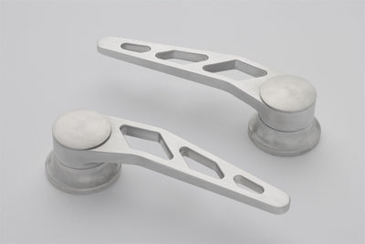 Lokar IDH-2006 Interior Door Handle; Front; Billet Aluminum; Brushed Finish; Pair; Lokar IDH-2006