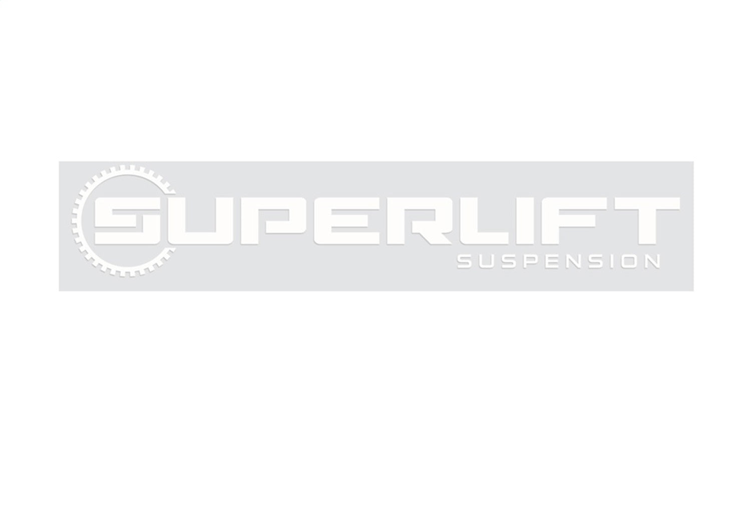 Superlift 00100 3 in x 15 in white vehicle decal sticker for all makes and model of vehicles Superlift 00100