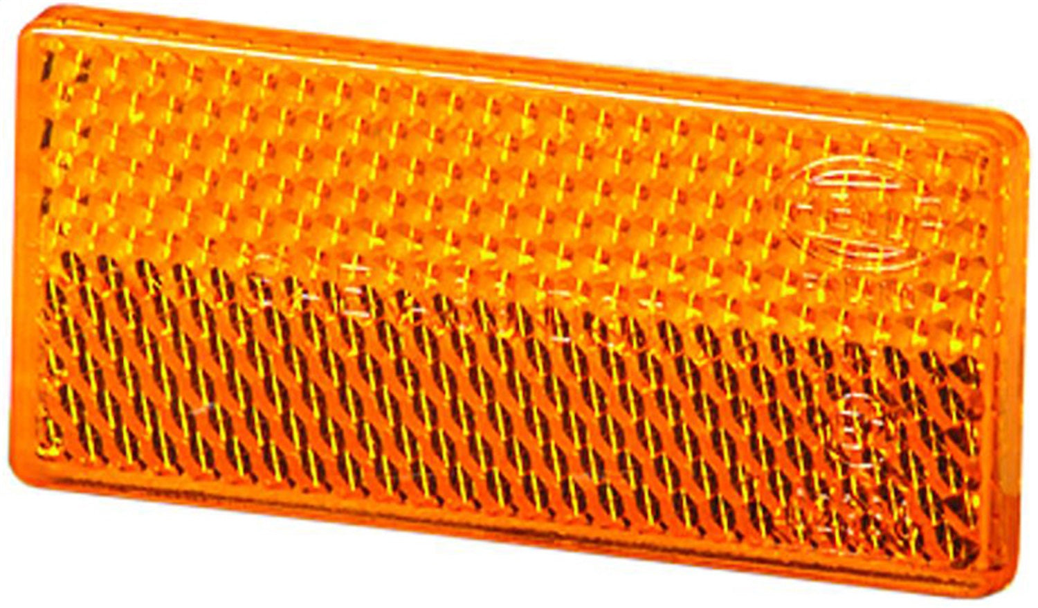 Hella 004412001 4412 Amber Rectangular Reflex Reflector with Adhesive Hella 004412001