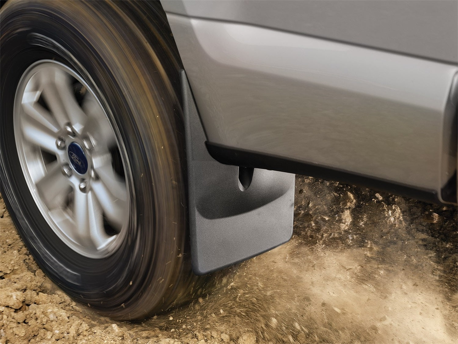 Weathertech 120211 MudFlap No-Drill DigitalFit®; Black; Weathertech 120211