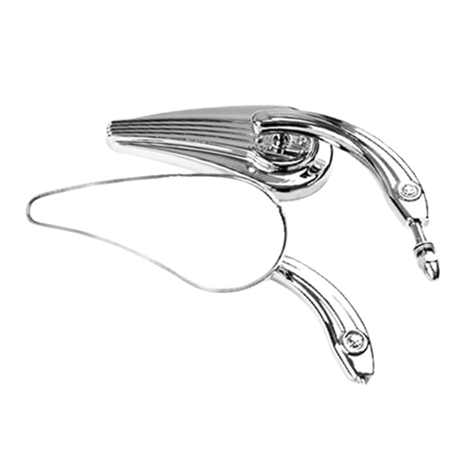 CIPA 01920 Motorcycle Duckbill Mirror Kit; Chrome [Left And Right Side]; CIPA 01920