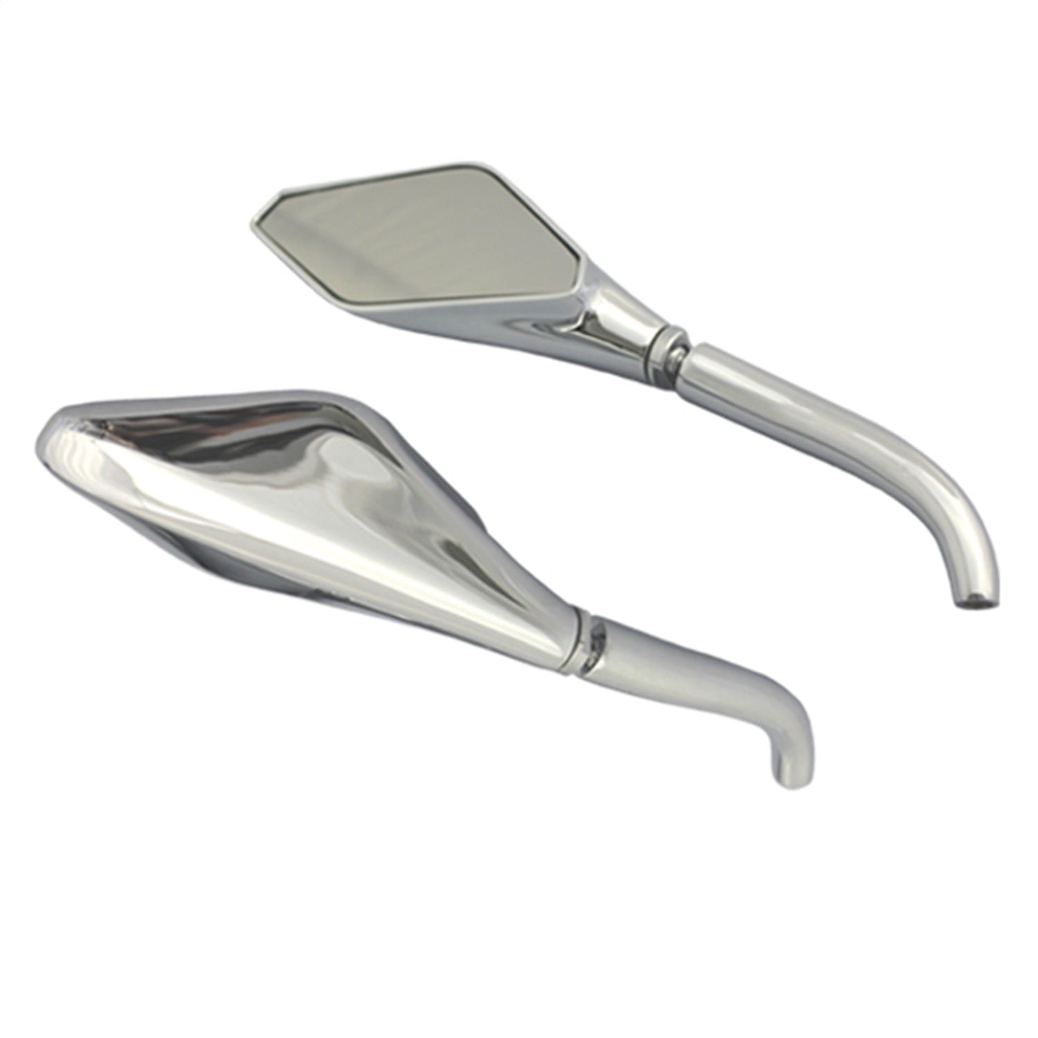 CIPA 01926 Motorcycle Eurostyle Mirror Kit; Chrome [Left And Right Side]; CIPA 01926