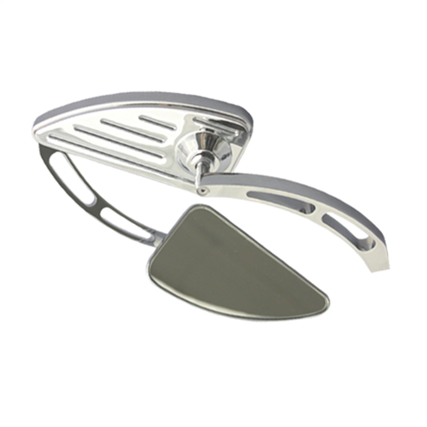CIPA 01929 Motorcycle Quarter Moon Mirror Kit; Chrome [Left And Right Side]; CIPA 01929