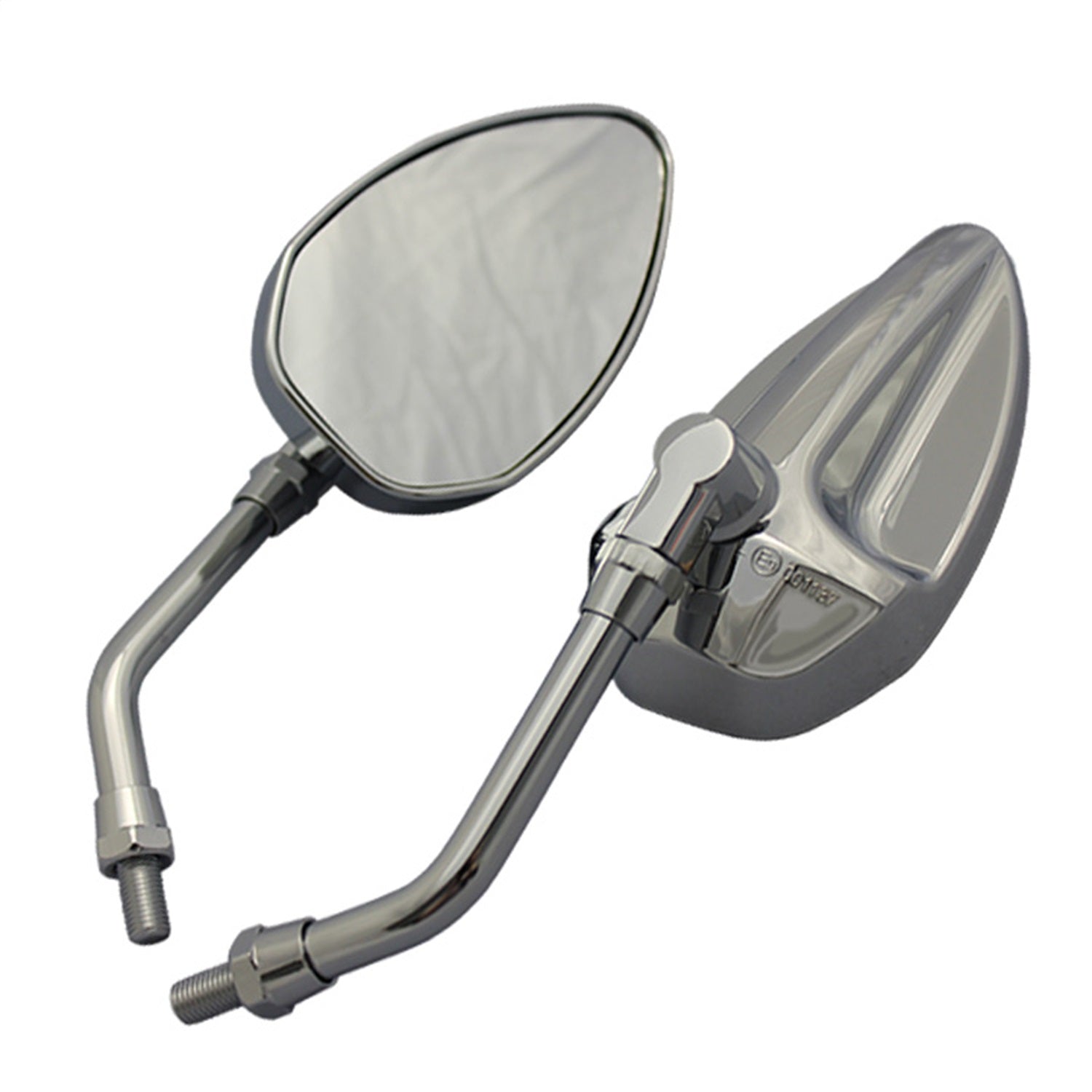 CIPA 01933 Motorcycle Economy Mirror Kit; Chrome [Left And Right Side]; CIPA 01933