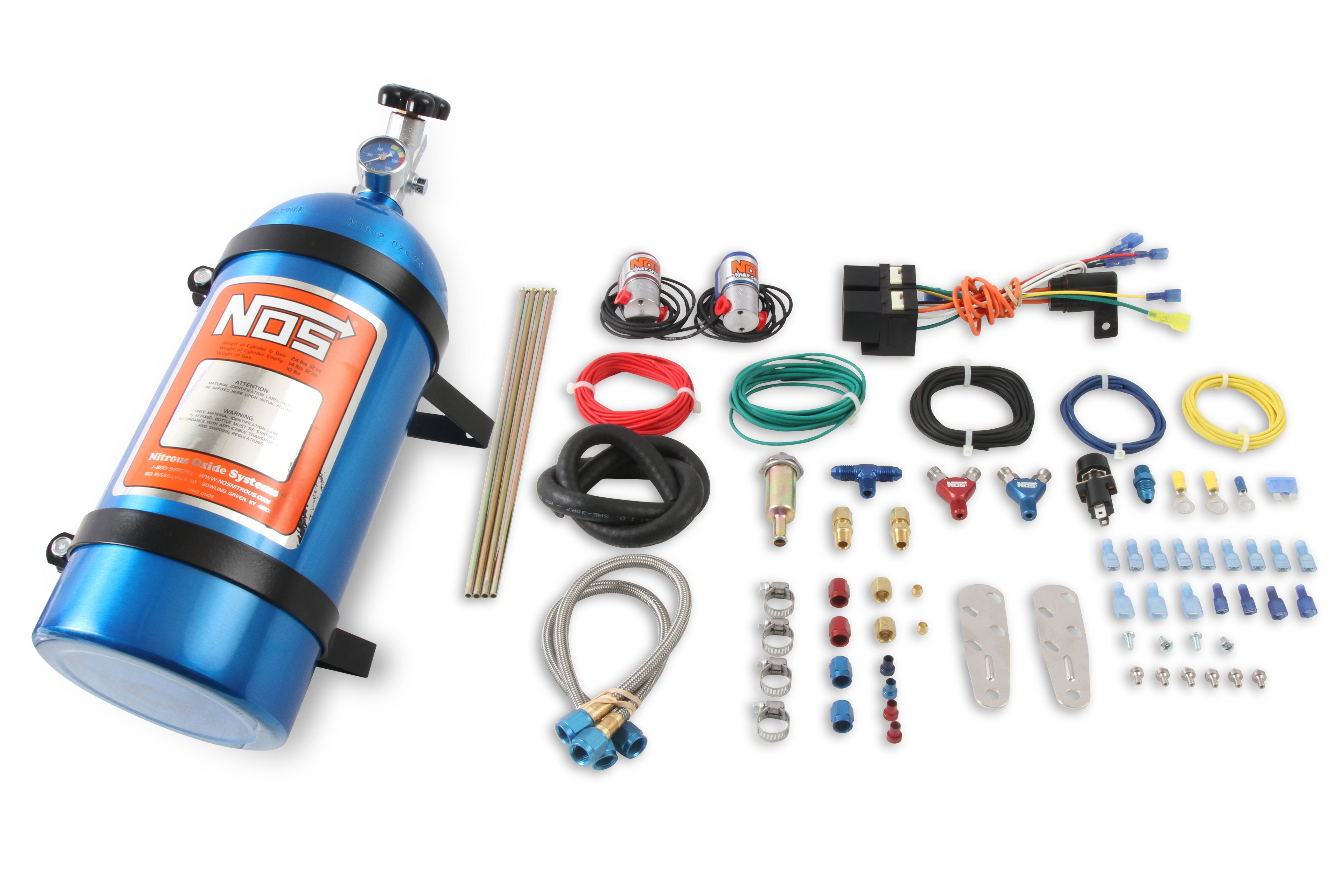 Dual Shot Cheater Nitrous System V8 Holley Dominator 2-Stage Kit 100-250HP