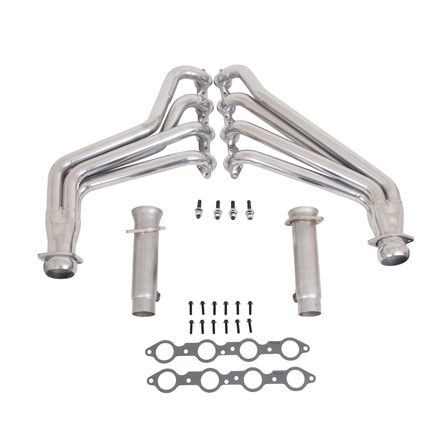 BBK Performance Parts 40540 10-15 CAMARO LS3/L99 1-7/8 LONG TUBE HEADERS W/CATS (POLISHED SILVER CERAMIC) BBK Performance Parts 40540