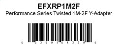 Scosche EFXRP1M2F Performance Twisted RCA Y-Adapter Scosche EFXRP1M2F