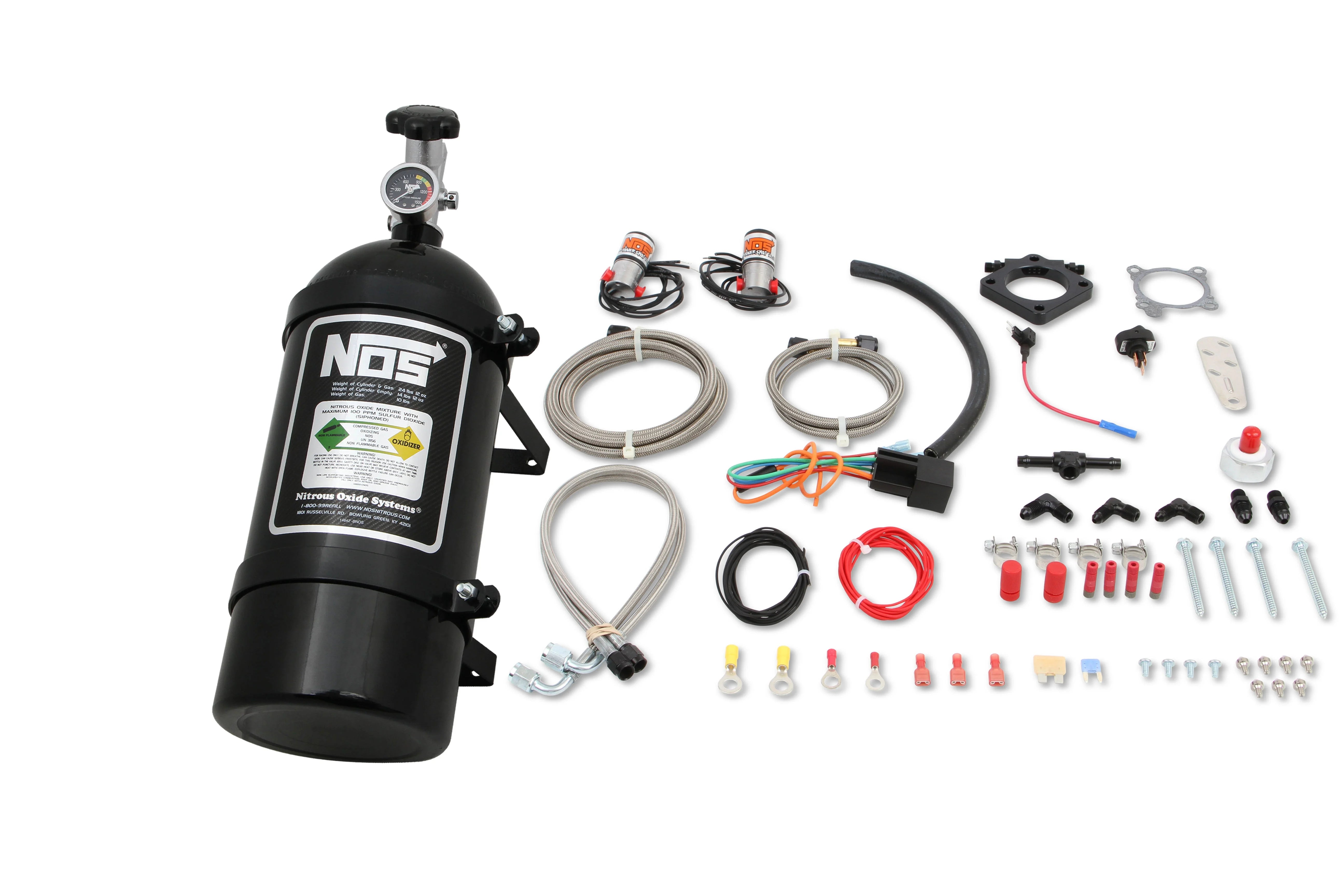 Complete NOS System w/ 10 lb. Bottle - Black - Fits 2017-2020 Can-am Maverick X3