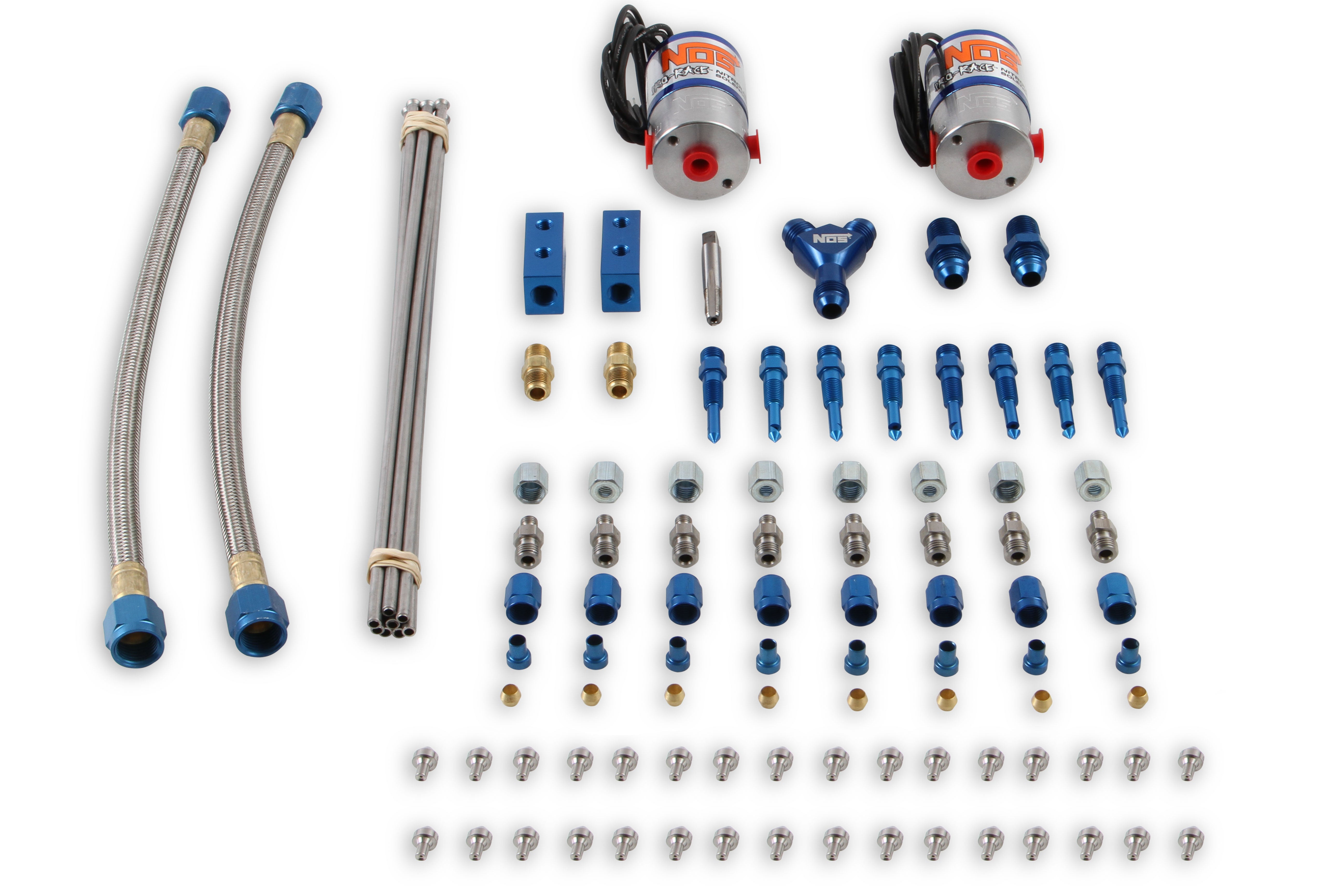 Dry "Professional" Nitrous System V8 Systems w/Fan Spray Nozzles without bottle