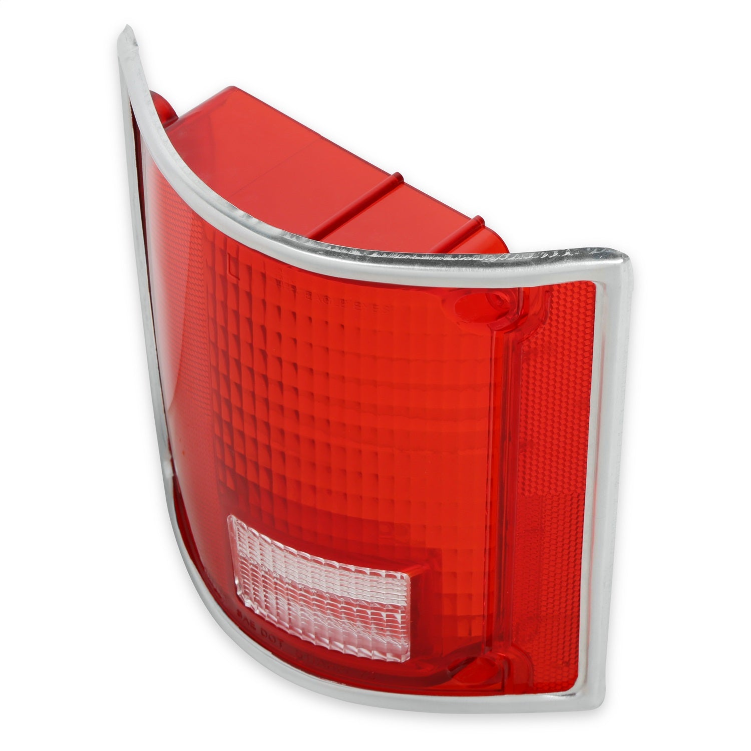 Holley 07-106 Holley Classic Truck Tail Lamp Lens; W/Chrome Trim; Driver; Red; Holley 07-106