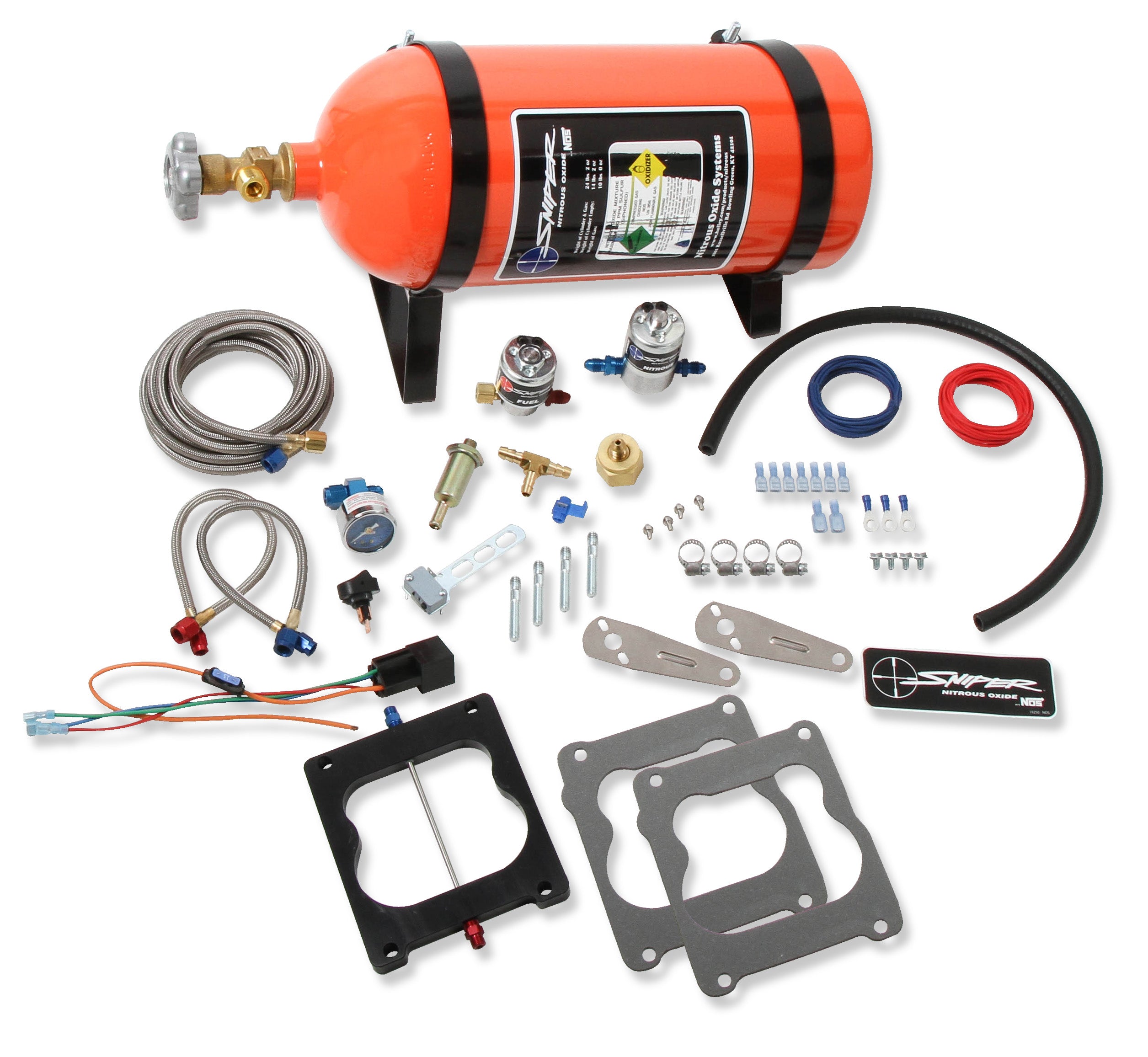 NOS Sniper Wet Nitrous Plate Kit - Quadrajet