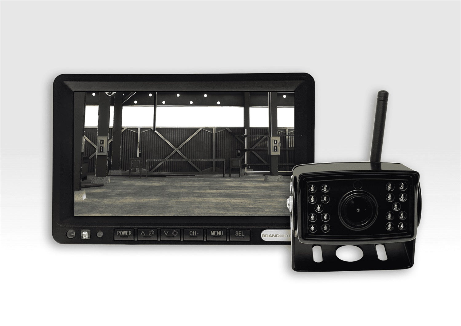Brandmotion AHDS-7810 Wireless Observation Camera System w/4 Input 7in. DVR HD Monitor Brandmotion AHDS-7810