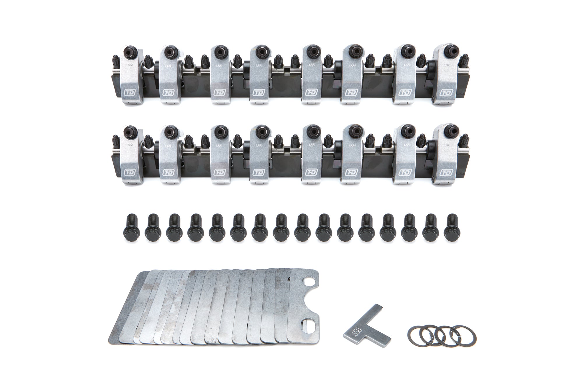 T&D Machine 7322-1.6/1.6 SBF Shaft Rocker Kit w/TFS3 High Port Heads T&D Machine 7322-1.6/1.6