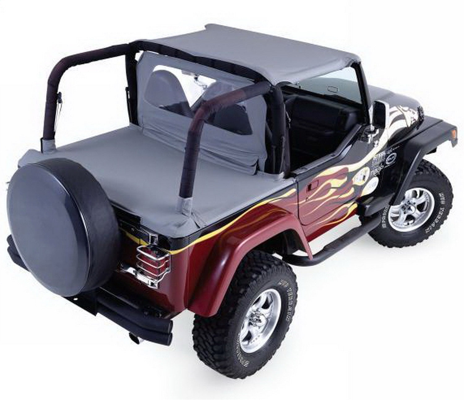 Rampage 992015 Soft Cab Top; Black Denim; For Soft Top Vehicles Only; Incl. Tonneau Cover; Rampage 992015