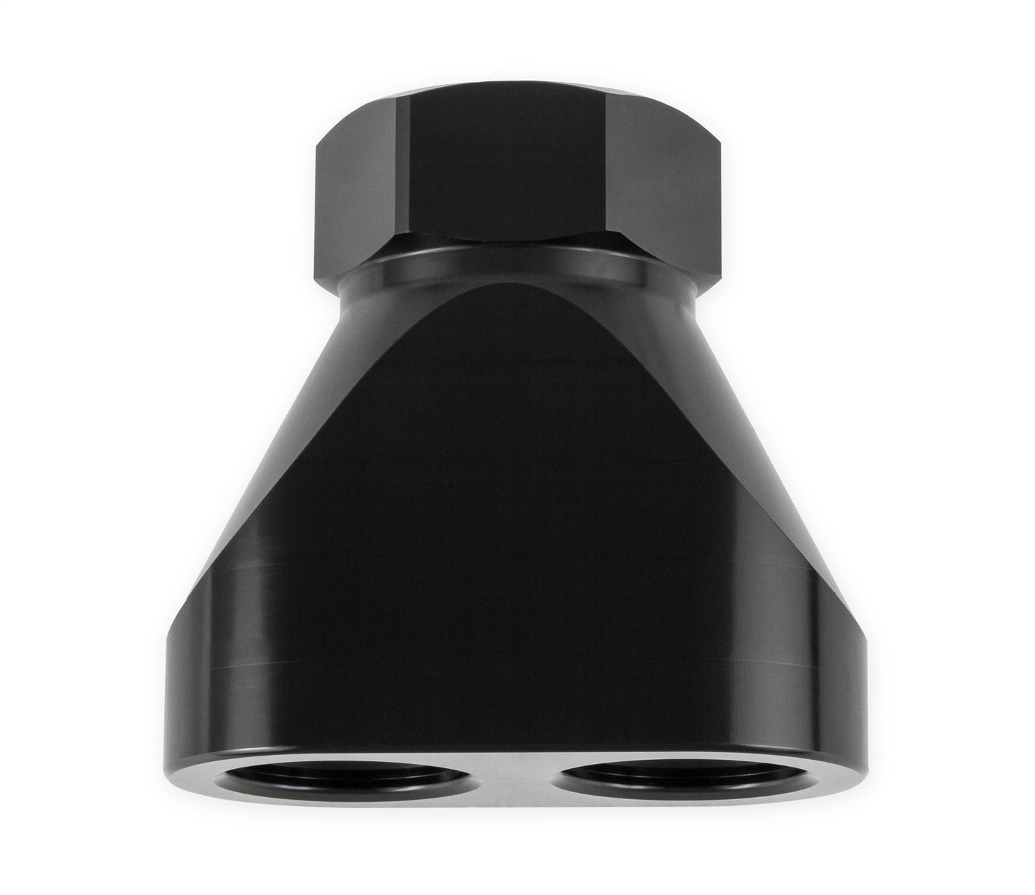 Earl's Performance 100162ERL Fuel Distribution Y Block; One -12AN O-Ring Port; Two -10AN O-Ring Port; Earl's Performance 100162ERL