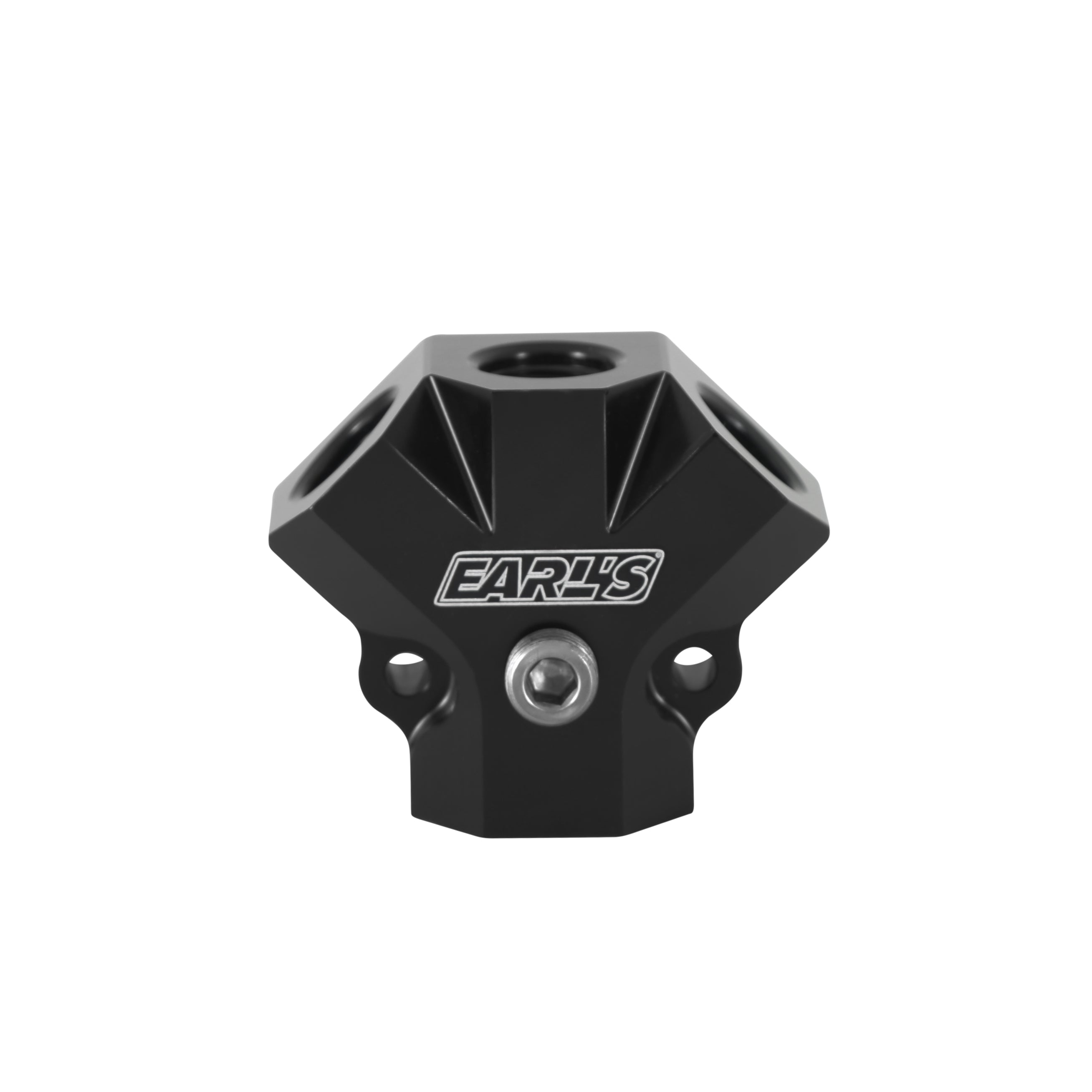 Earl's Distribution Block 8 AN O-Ring Inlet x (3) 6 AN O-Ring Outlets
