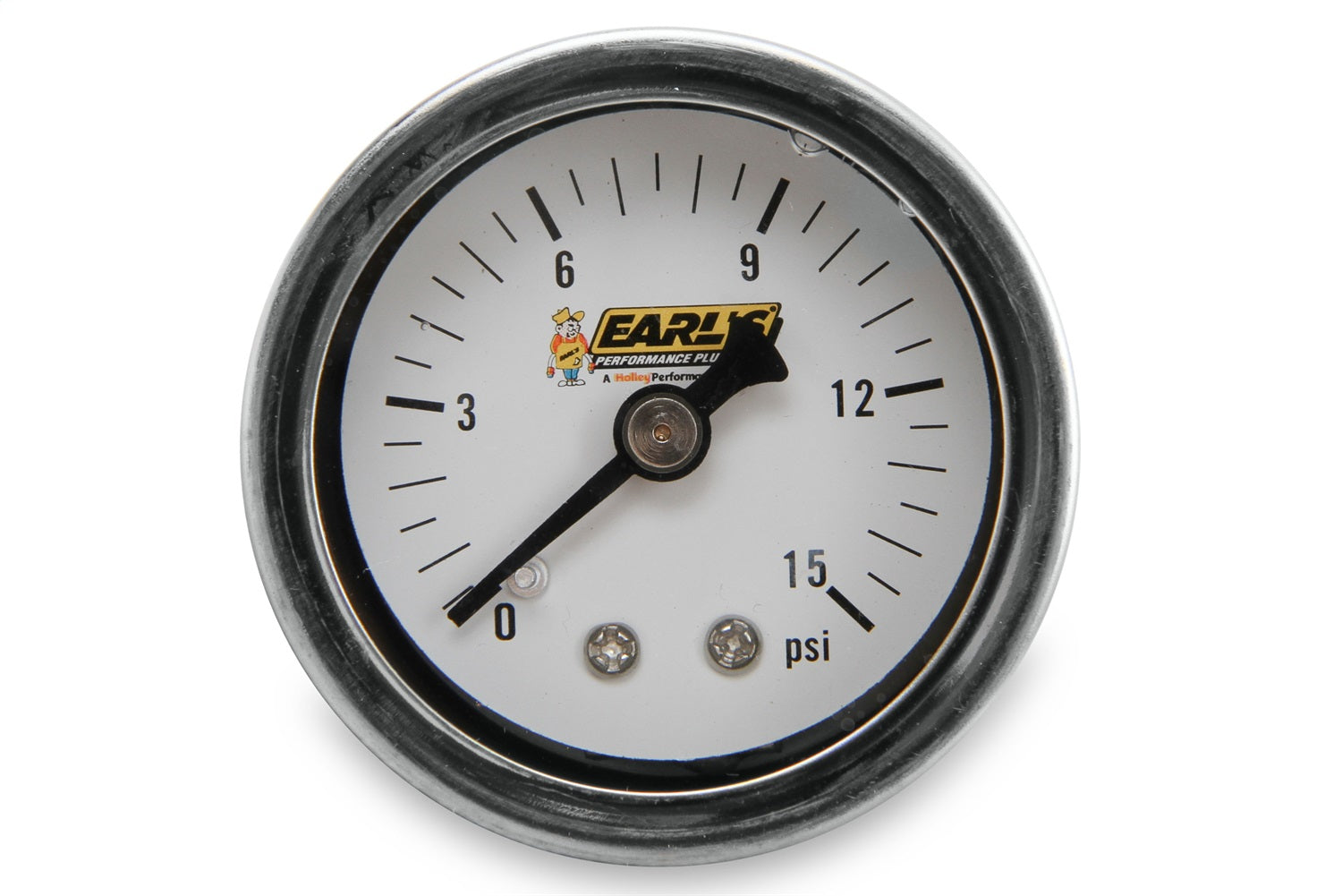 Earl's Performance 100189ERL Fuel Pressure Gauge; 0-15 PSI; Oil Filled; 1/2 in.; 1/8 in. NPT Male Thread; Earl's Performance 100189ERL
