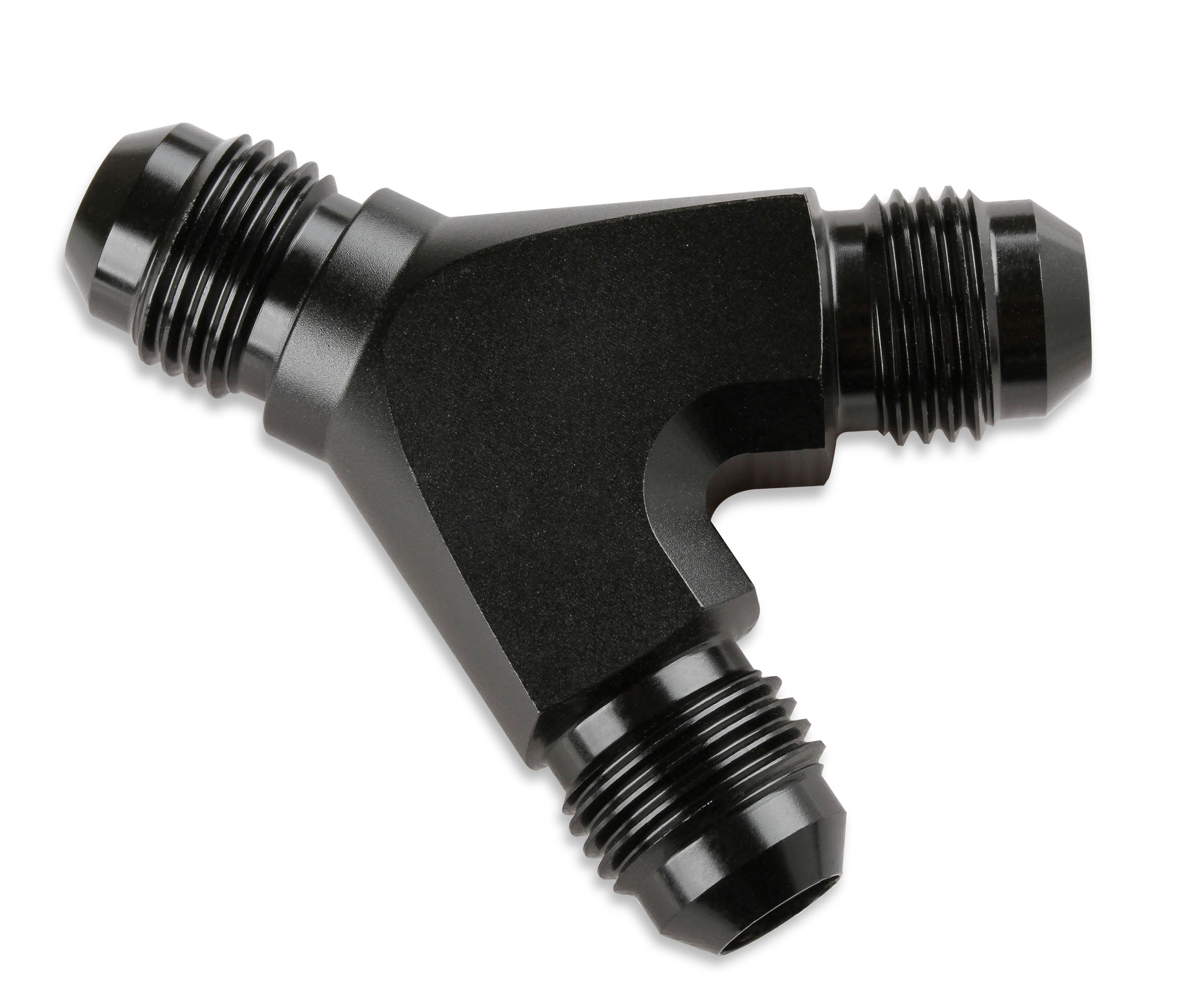 Mr. Gasket Y Adapter -6 AN -6 AN -6 AN Black