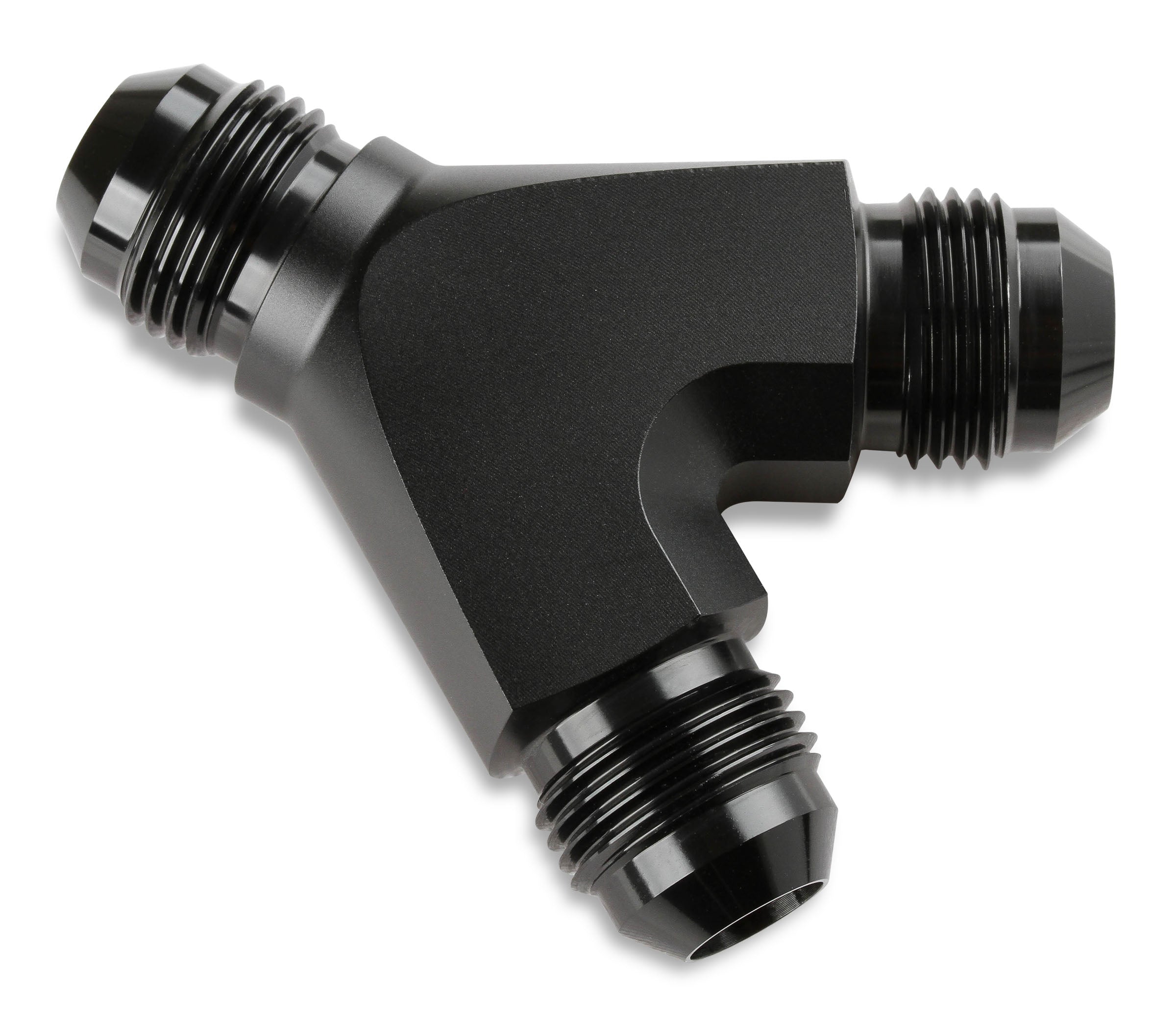 Mr. Gasket Y Adapter -8 AN -8 AN -8 AN Black