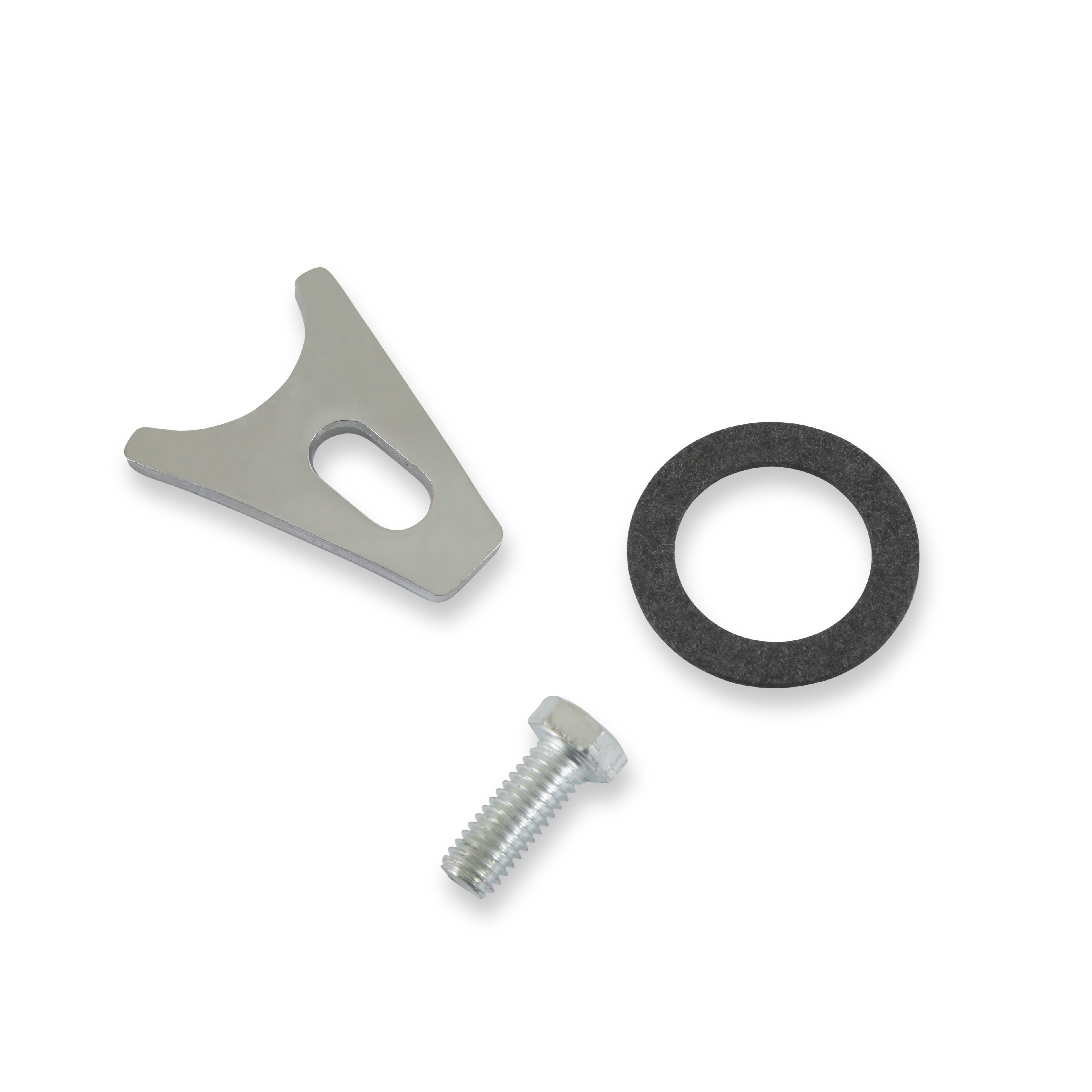 Mr Gasket 1009MRG Chrome Distributor Hold-Down Clamp; Incl. Bolt/Gasket; Mr Gasket 1009MRG