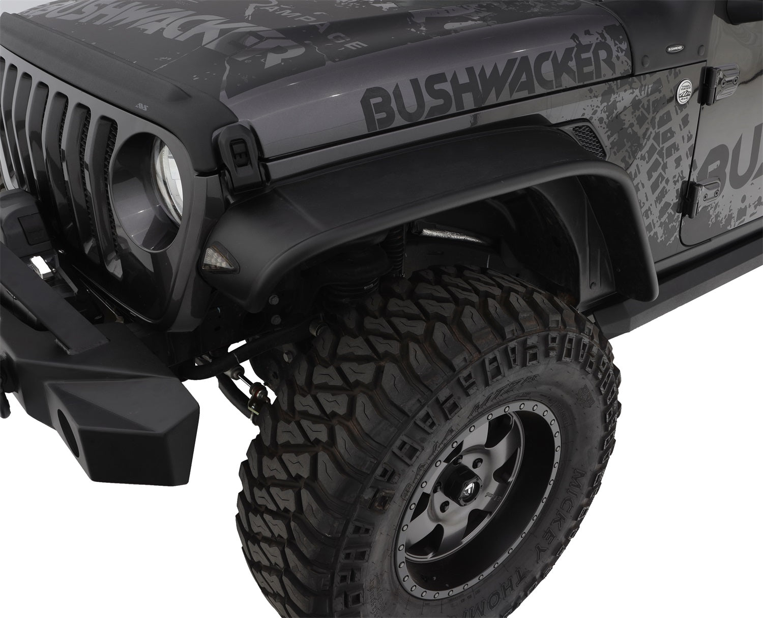 Bushwacker 10101-07 Flat Style Fender Flares Bushwacker 10101-07