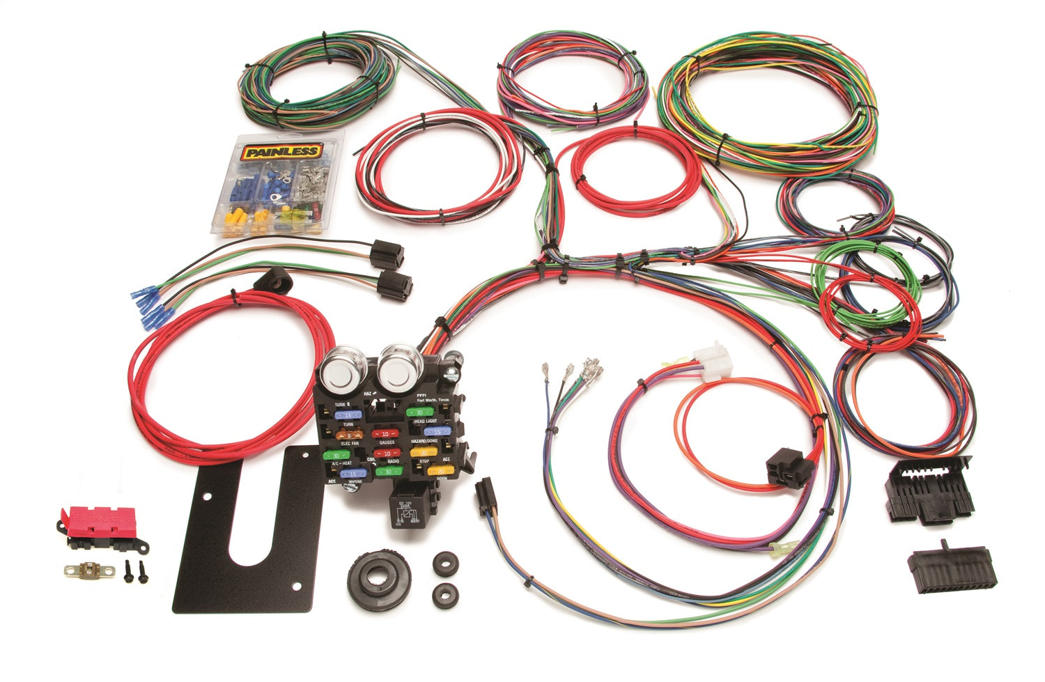 Painless Wiring 10101 21 Circuit Classic Customizable Chassis Harness; GM Keyed Column; Painless Wiring 10101