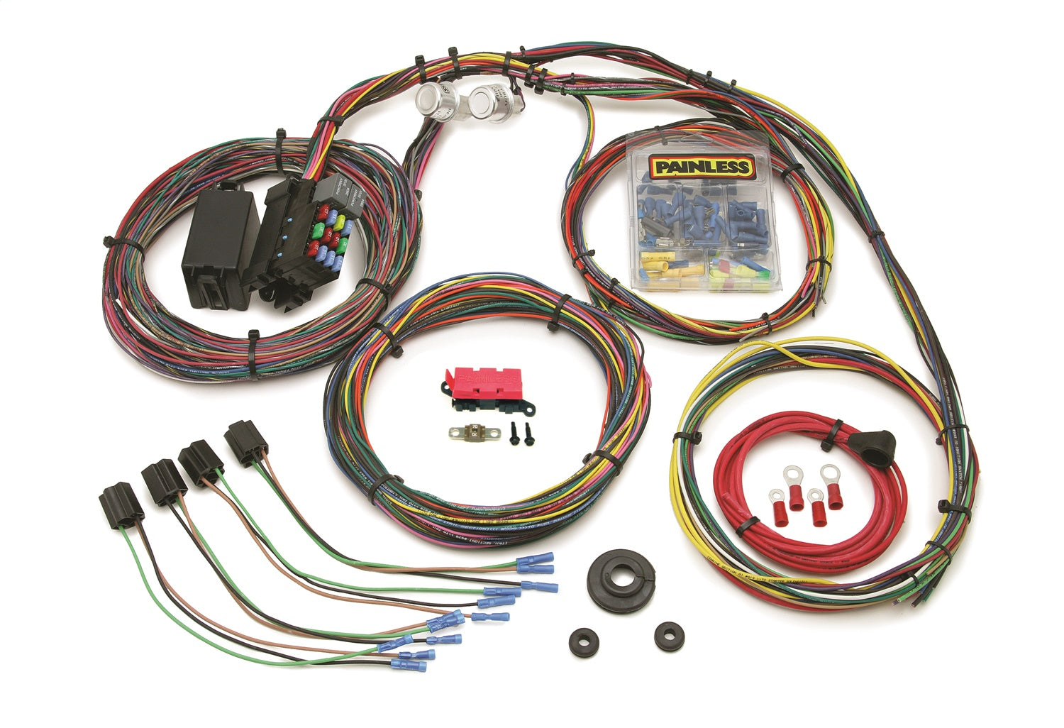 Painless Wiring 10127 21 Circuit Customizable Color Coded Chassis Harness Painless Wiring 10127