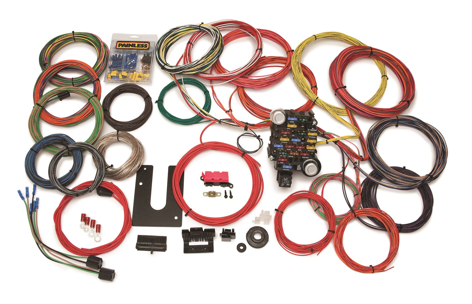 Painless Wiring 10220 28 Circuit Classic-Plus Customizable Trunk Mount Chassis Harness Painless Wiring 10220
