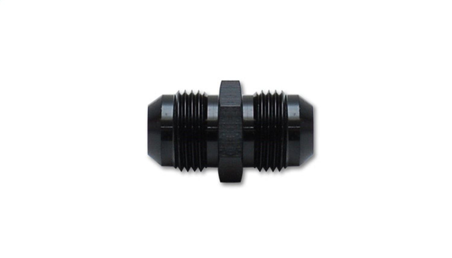 Vibrant Performance 10231 Union Adapter Fitting; Size: 4AN x -4AN; 6061 Aluminum; Anodized Black; Vibrant Performance 10231