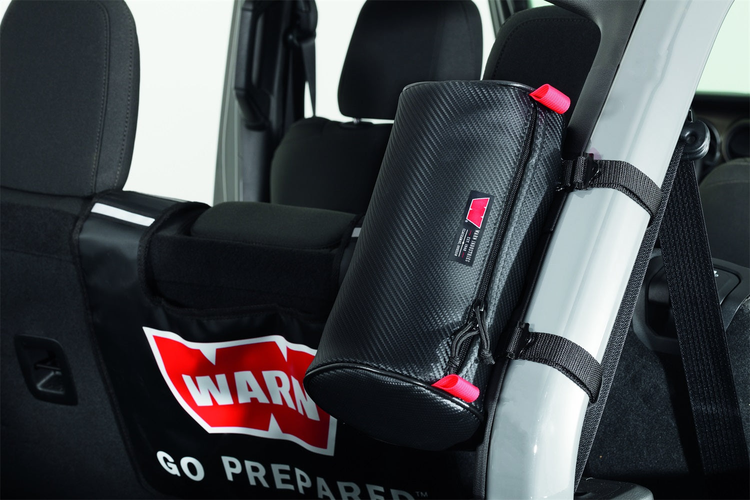 Warn 102652 Epic Roll Bar Cylinder Bag; Large; Vinyl; Black; Warn 102652