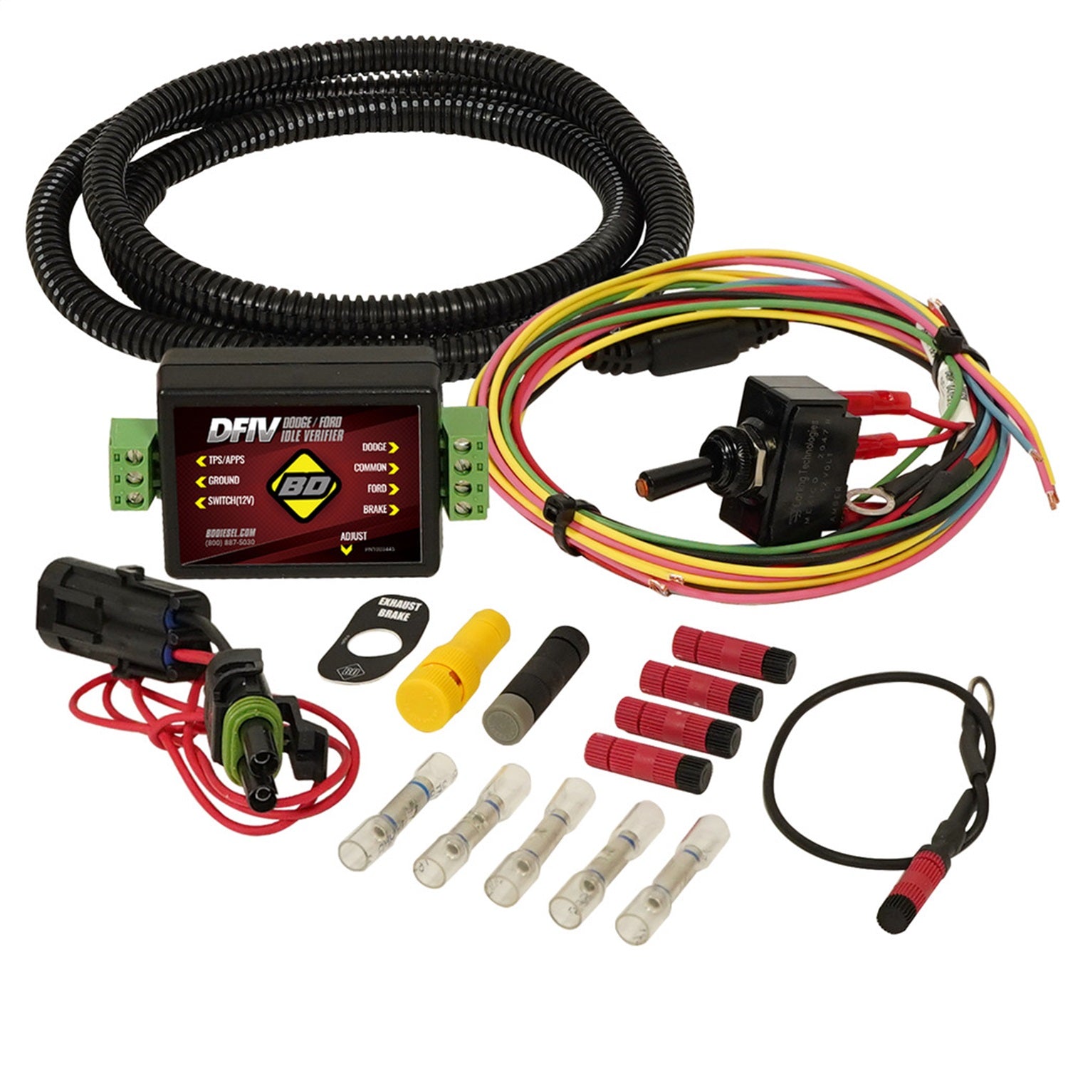 BD Diesel 1030755 Exhaust BrakeLoc; Incl. BD BrakeLoc/Wiring Harness/Circuit Board/Connectors; BD Diesel 1030755