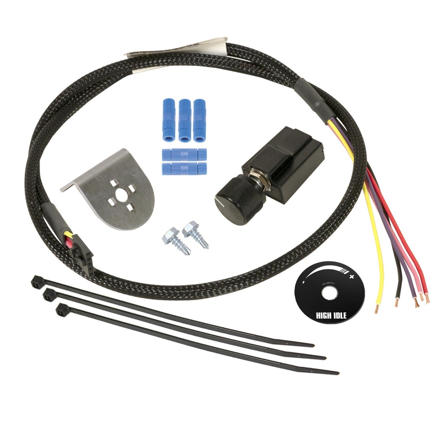 BD Diesel 1036610 High Idle Control Kit; Incl. Wiring Harness/Tie Wrap/Hardware; 900-3000 RPM; BD Diesel 1036610