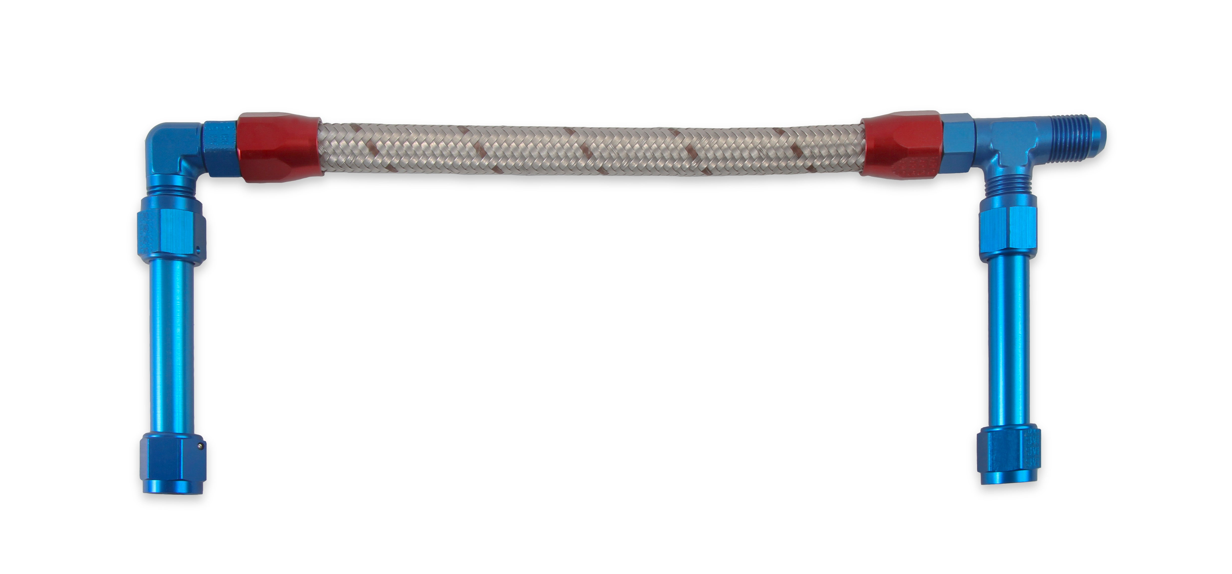 Earl's -6 AN SINGLE INLET W/STAINLESS HOSE