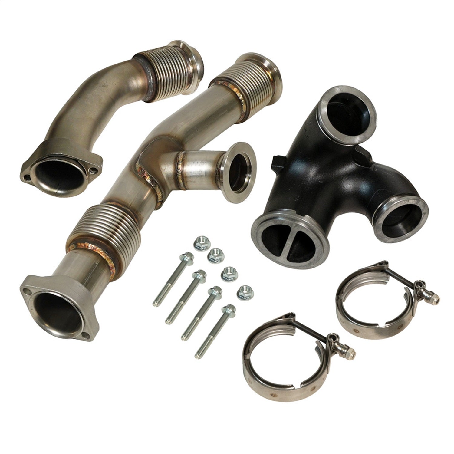 BD Diesel 1043917 Turbocharger UpPipes Kit; w/EGR Connector; BD Diesel 1043917