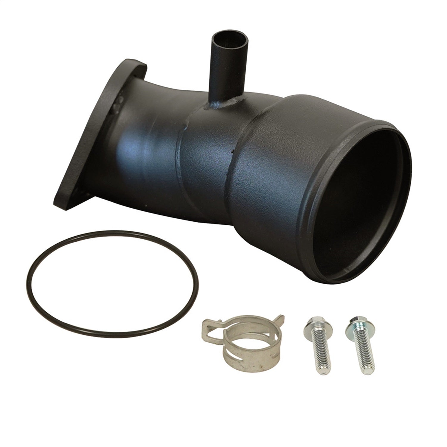 BD Diesel 1045630 Turbo Intake Horn; 409 Stainless Steel; Black Powder Coat; BD Diesel 1045630