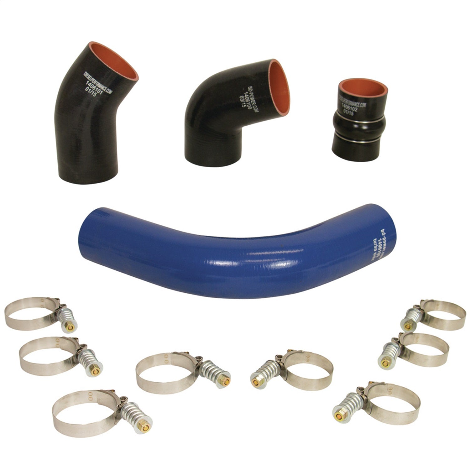 BD Diesel 1046275 Intercooler Hose And Clamp Kit BD Diesel 1046275