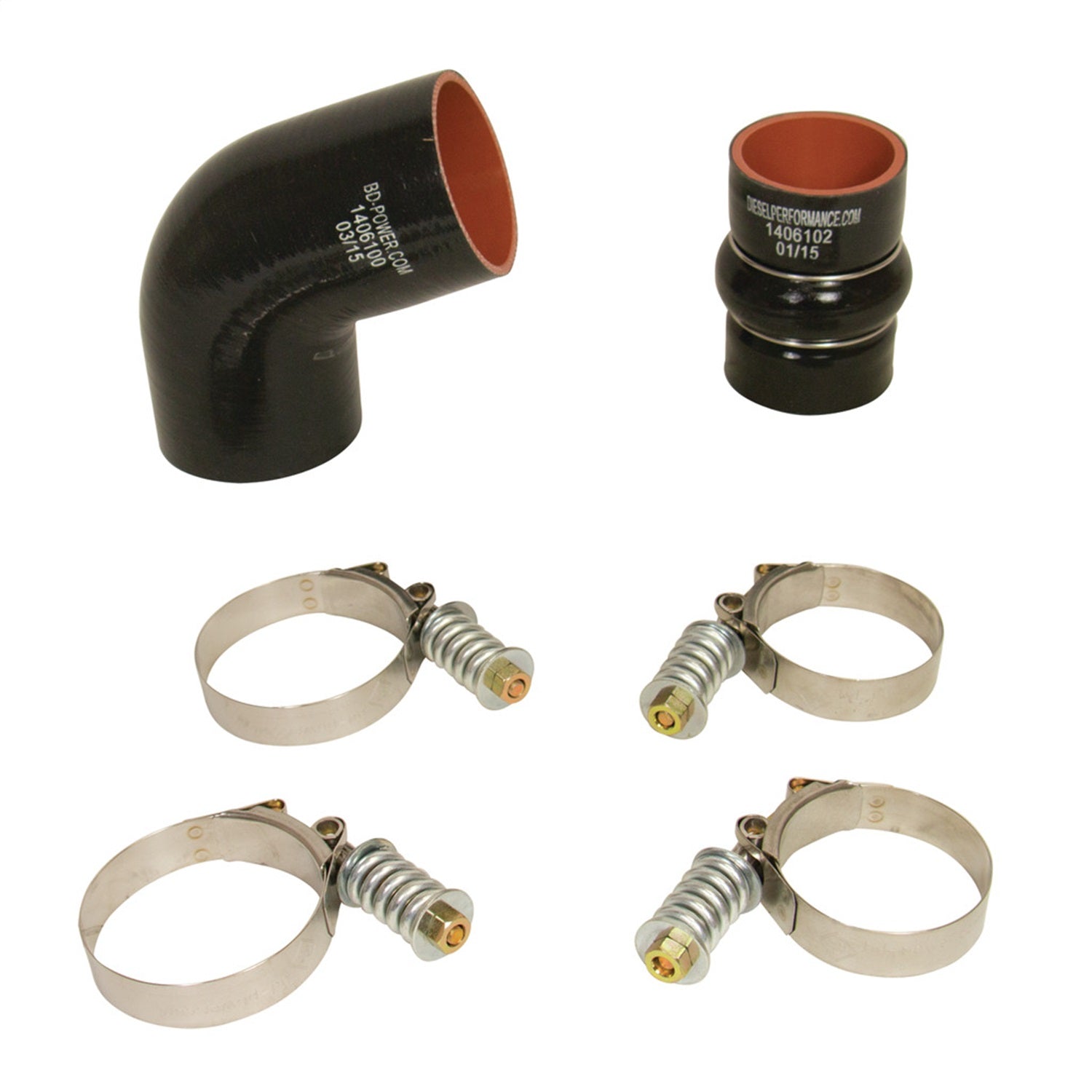BD Diesel 1046277 Intercooler Hose And Clamp Kit BD Diesel 1046277