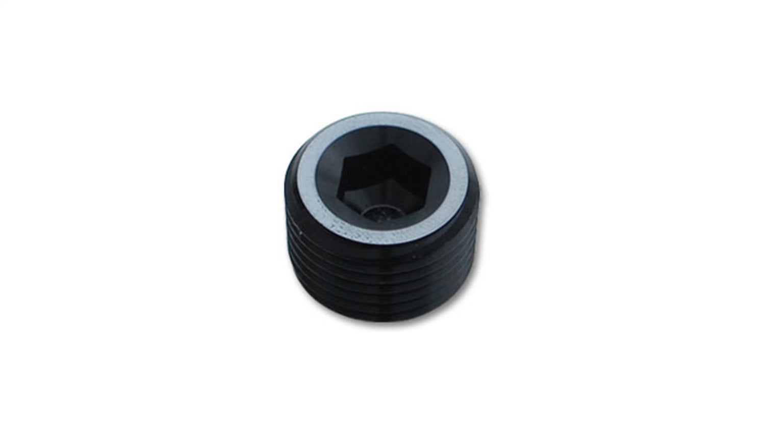 Vibrant Performance 10491 Socket Pipe Plugs; Size: 1/4in. NPT; 6061 Aluminum; Anodized Black; Vibrant Performance 10491