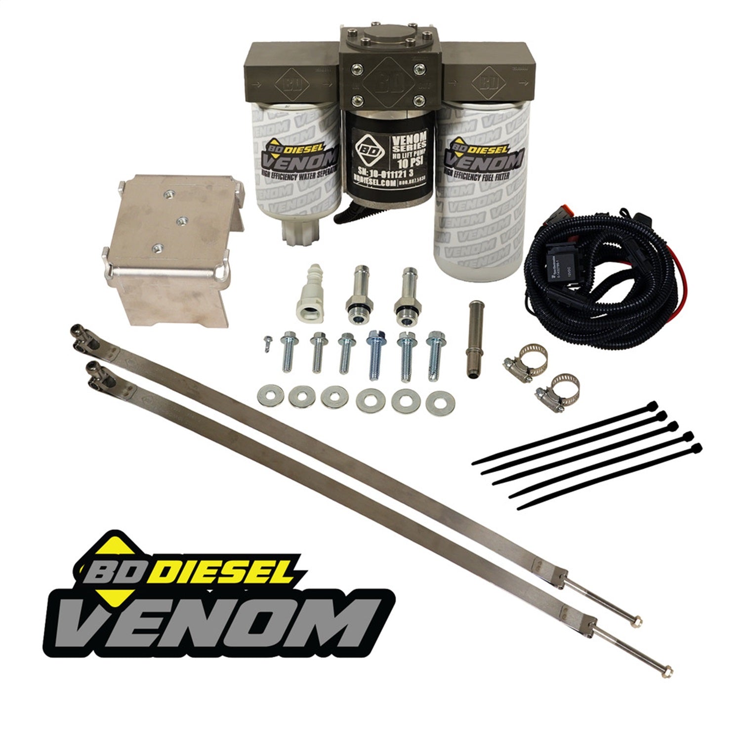 BD Diesel 1050323 Venom Fuel Lift Pump Kit; w/Filter And Separator; BD Diesel 1050323
