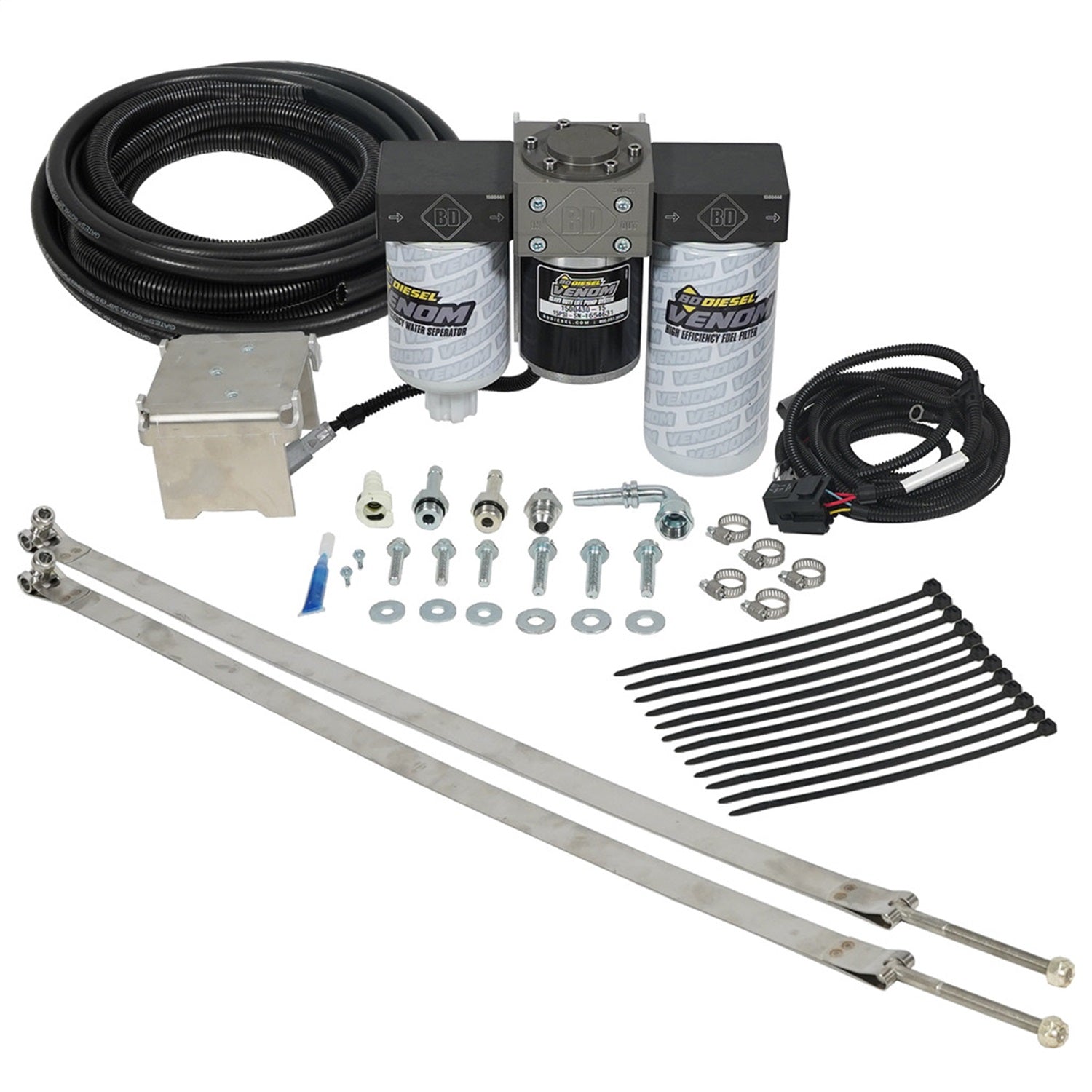 BD Diesel 1050332 Venom Fuel Lift Pump Kit; w/Filter And Separator; BD Diesel 1050332