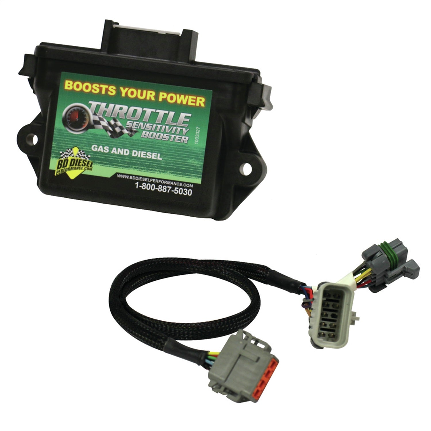 BD Diesel 1057735 Throttle Sensitivity Booster; Incl. Booster/Wiring Harness/Cable Tie; BD Diesel 1057735
