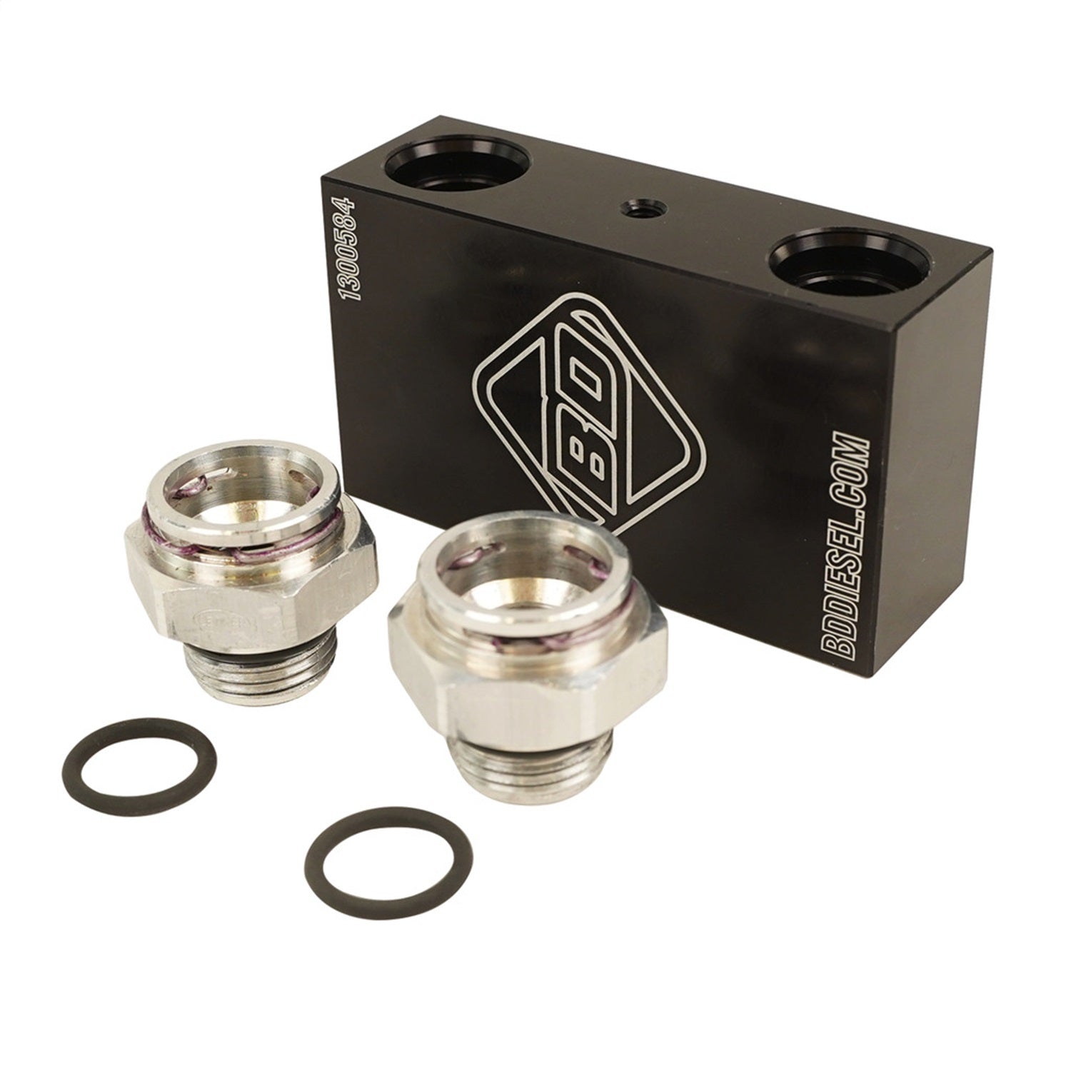 BD Diesel 1061532 Transmission Oil Cooler Bypass Tube Eliminator Kit; BD Diesel 1061532