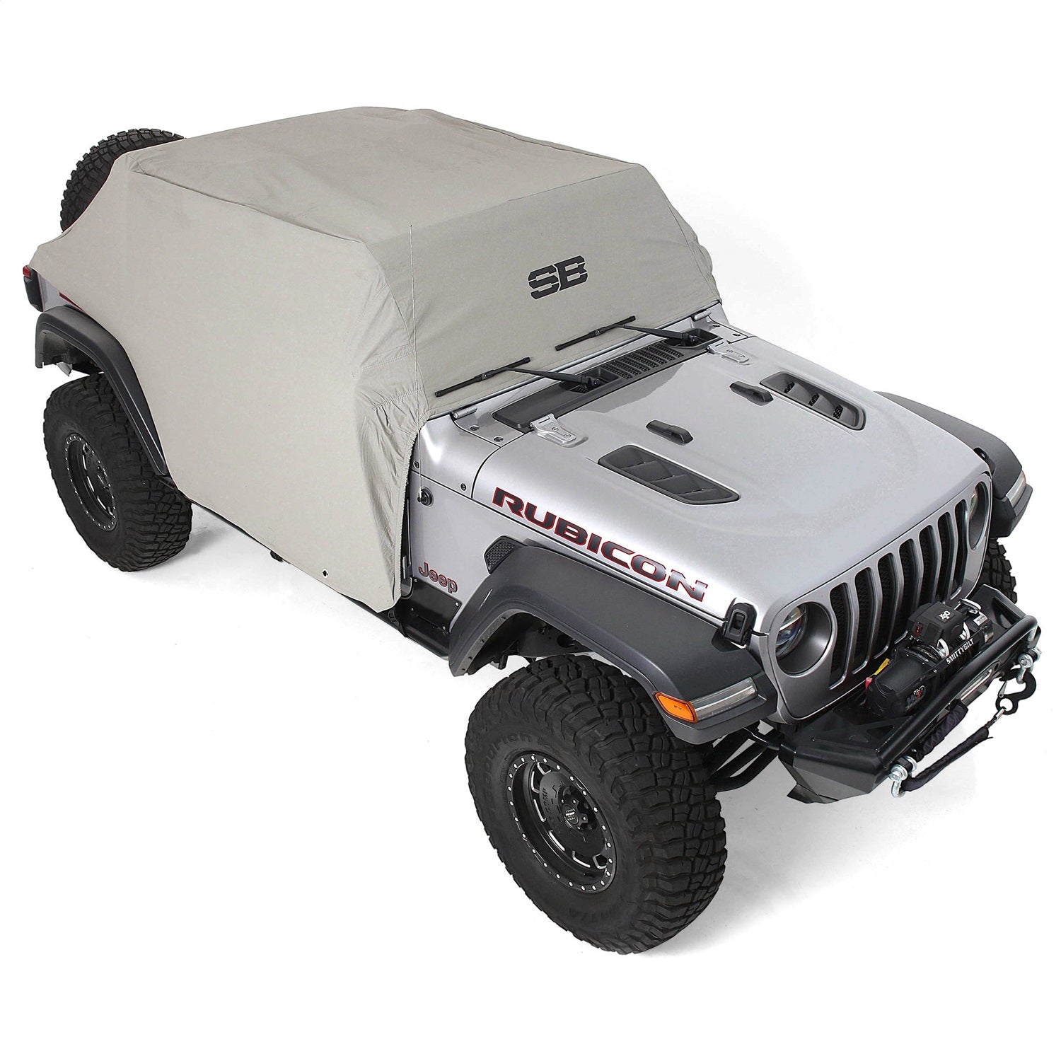 Cab Cover; Water Resistant; Gray; w/Door Flaps; Smittybilt 1071