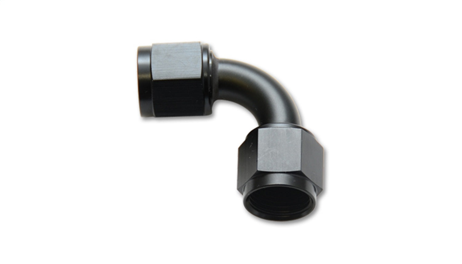 Vibrant Performance 10732 Female 90 Degree Union Adapter; Size: -6AN; 6061 Aluminum; Anodized Black; Vibrant Performance 10732